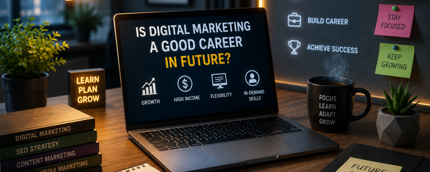Is Digital Marketing a Good Career in Future digital marketing workspace with career growth