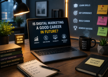 Is Digital Marketing a Good Career in Future digital marketing workspace with career growth